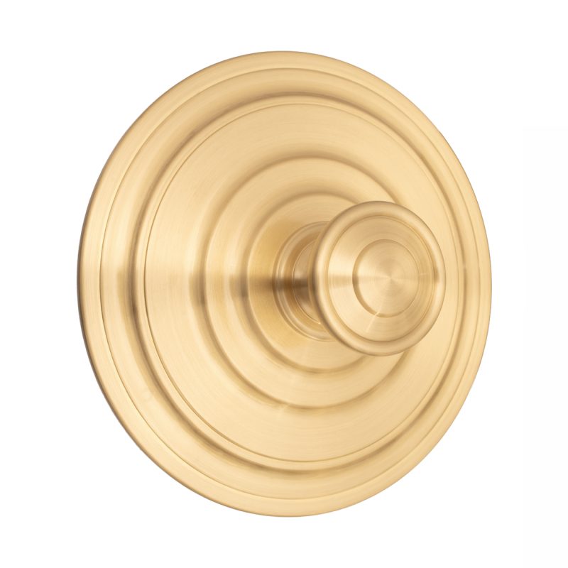 Ozdobna rozeta mosiężna z gałką - Retro